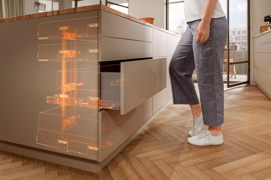 Effortless Opening with Blum Motion Technologies: TIP-ON & SERVO-DRIVE