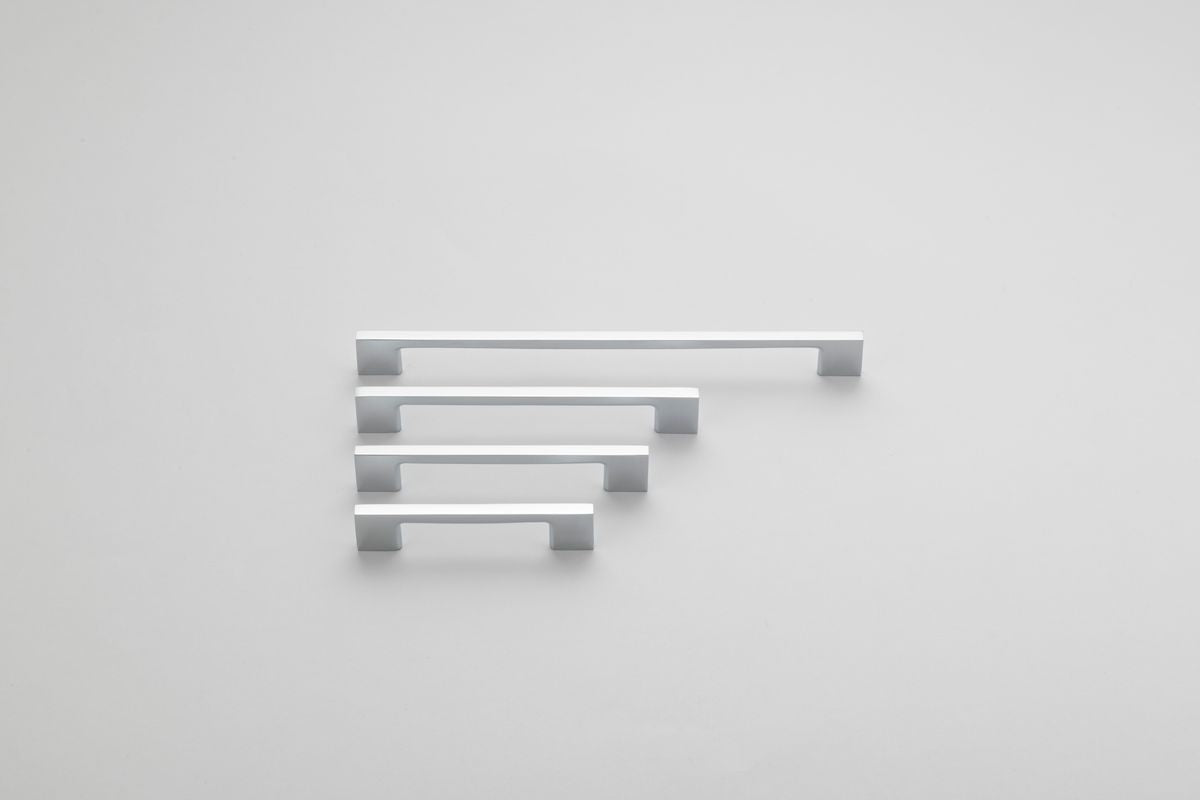 Iver Cali Cabinet Pull Centre to Centre 96mm,128mm,160mm, 256mm Polished Chrome- With Backplate & No Backplate