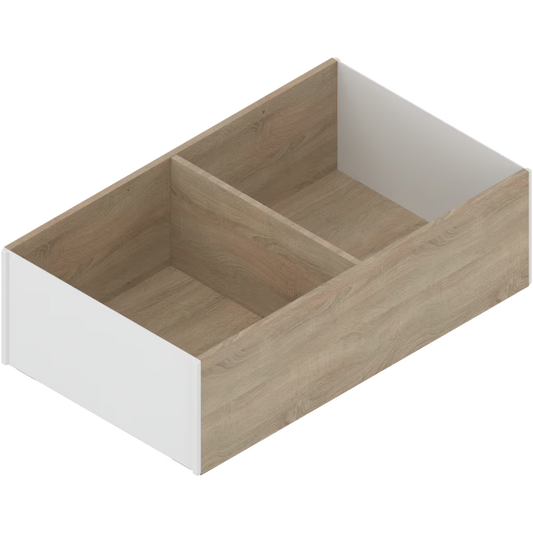 Blum AMBIA-LINE Wood design Frame LEGRABOX Height 111.5 mm - Width 242 x 270.4 Depth & Width 218 x 370 Depth( 2 Sizes ) Available in Silk White,Orion Grey and Terra Black Available in Silk White,Orion Grey and Terra Black