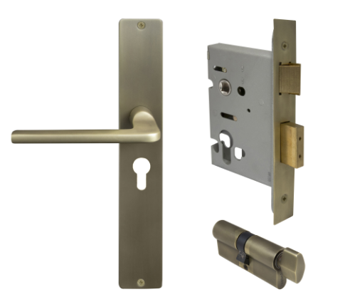 Windsor Premium NZ Chalet Longplate Square Entrance Set E48 Priced Per Set - Available in 13 Colours