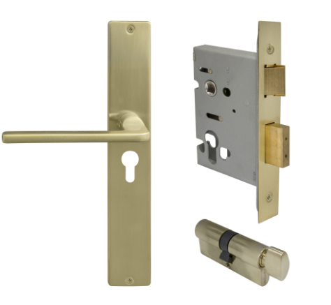 Windsor Premium NZ Chalet Longplate Square Entrance Set E48 Priced Per Set - Available in 13 Colours