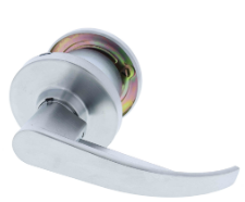 Carbine Australia Newmarket 6000 Cylindrical Latching Half set - 60mm & 70mm backset - Outside no Handle - Inside free Brushed Satin Chrome