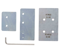 Carbine Australia Armadillo Hasplock kit to Adapt CHLREG-LW Model Above to Gate Model - Stainless Steel