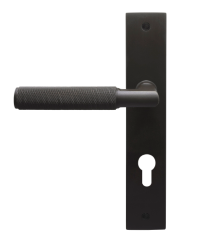 Windsor Premium NZ NIDO Lumina Longplate Lever Set E85 - Diamond Knurl Price Per Pair Available in 7 Colours