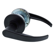 Carbine Australia Newmarket 6000 Cylindrical Classroom set Disability Levero - Outside key locks/unlocks - 70mm backset, C4 Keyed to Differ - Matte Black