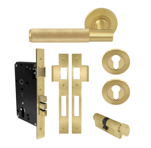 Windsor Premium NZ NIDO Verge Rose Entrance Set - Diamond Knurl Priced Per Set Available in 7 Colours