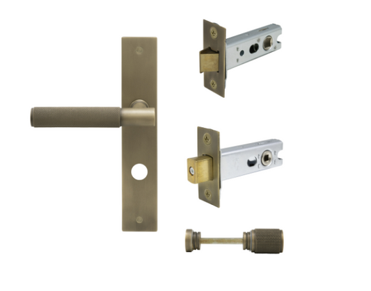 Windsor Premium NZ NIDO Verge Longplate Privacy Set - Diamond Knurl Priced Per Set Available in 6 Colours