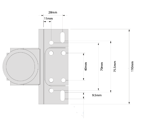 D&D Technologies DD TECH SURECLOSE READYFIT SAFETY HINGE/CLOSER SCREW-ON RF108SF S