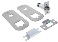 Carbine Australia Digital lockset with 64mm SS backing plates 60mm backset Satin chrome