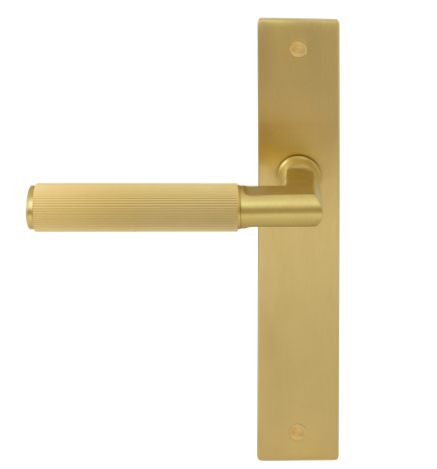 Windsor Premium NZ NIDO Lumina Longplate Lever Set - Linear Knurl Price Per Pair Available in 7 Colours