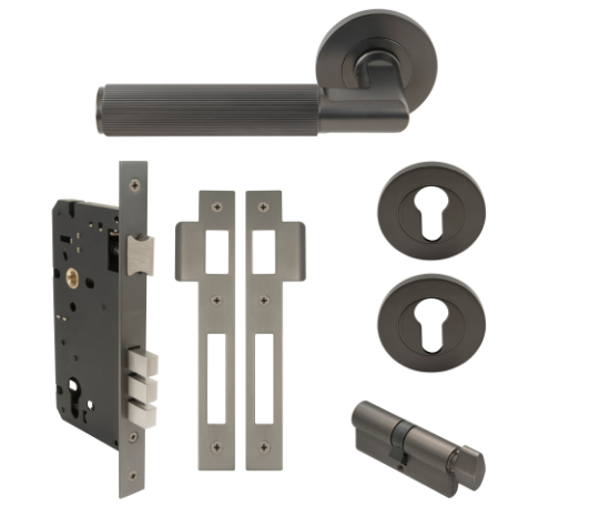 Windsor Premium NZ NIDO Lumina Rose Entrance Set - Diamond Knurl Priced Per Set Available in 7 Colours