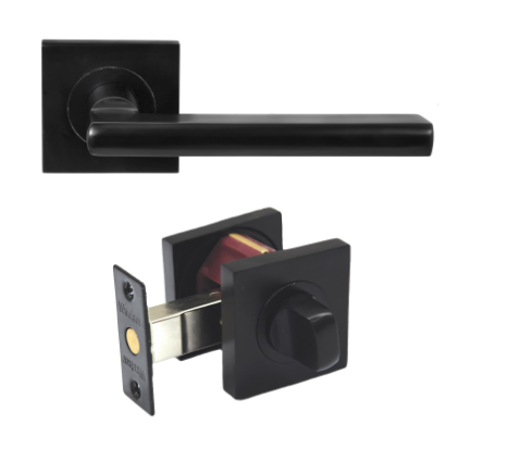 Windsor Premium NZ Futura Elite - Apex Privacy Set Price Per Set - Matt Black ,Brushed Nickel & Powder Coat