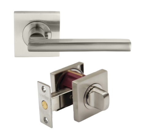 Windsor Premium NZ Futura Elite - Apex Privacy Set Price Per Set - Matt Black ,Brushed Nickel & Powder Coat