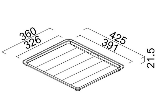 BURNS & FERALL ZOMODO PVD DRAINER TRAY - BLACK PEARL ,EUREKA GOLD & RIO BRONZE