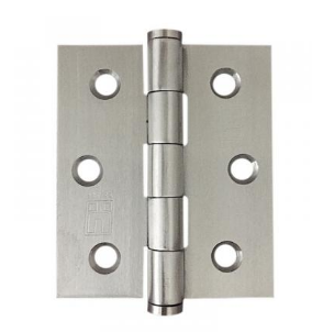 Lohala Hinge Stainless Steel 304 ,75mm x 50mm x 1.5mm ,75mm x 63mm x 2.0mm - Fixed Button Pin Satin and Black Electrocoat