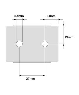 D&D Technologies DD TECH SURECLOSE CENTRE ALUM-METRIC MNT HINGE CLOSER SCREW-ON 57