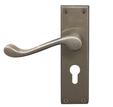 Windsor Premium NZ Victorian Square Longplate Lever Lock - Euro 48mm  Price Per Pair - Available in 11 Colours