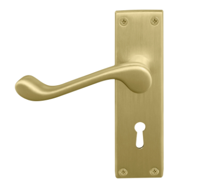 Windsor Premium NZ Victorian Square Longplate Lever Lock  Price Per Pair - Available in 11 Colours