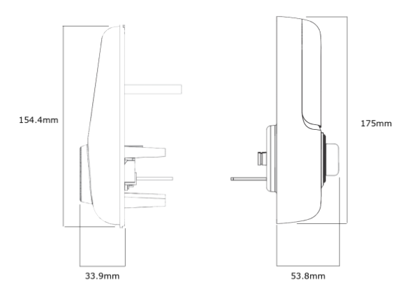 YALE ASSURE KEYED SMART-READY LOCK WITH APEX ROUND LEVER SATIN NICKEL