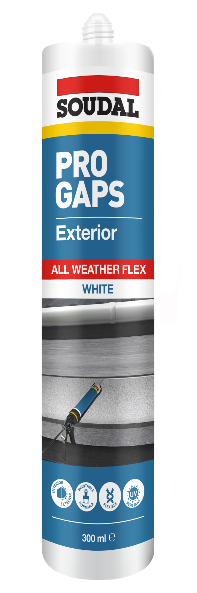 SOUDAL PRO GAPS EXTERIOR 300ML - PRICED PER UNIT - MINIMUM ORDER QUANTITY 12 UNITS