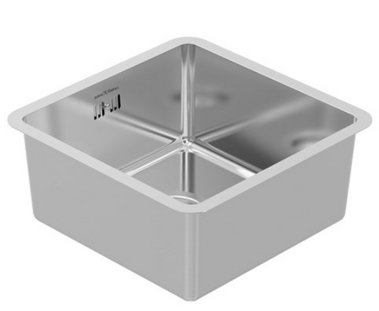 BURNS & FERALL SINGLE SINK R15 SERIES  WITH SLOT OVERFLOW STAINLESS STEEL LENGTH AVAILABLE IN 6 SIZES  : 265MM ,360MM ,380MM ,440MM ,490MM ,540MM