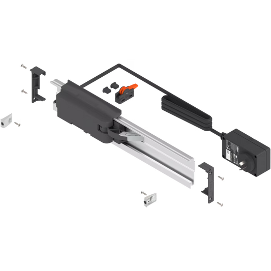 Blum SERVO-DRIVE uno top mount waste bin solution 450mm & 600mm module for cabinet width: 600 mm