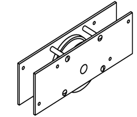 HENDERSON STERLING BOTTOM ROLLER 800KG & 225KG ZINC PLATED