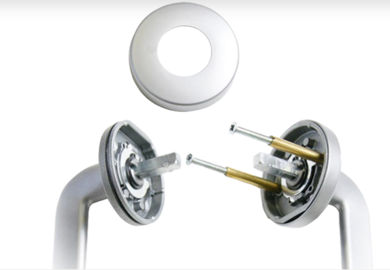 ASSA ABLOY VELOCITY 63MM ROSE ROSE L4 GLIDE PASSAGE ,PRIVACY & DUMMY HALF SET SATIN PEARL