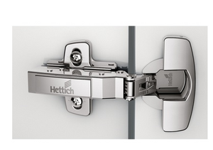 Hettich Germany Sensys 110° Hinge with Integrated Silent System Overlay ,Half overlay & Inset TH-Drilling Pattern 52 x 5.5 mm, for Screwing On Finish Nickle plated