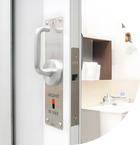 Cavity Slider For Doors Cavilock CL100 Mortice Key Both Sides Polished Brass & Satin Chrome