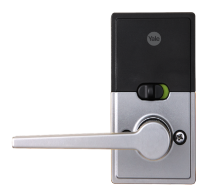 YALE LIBI KEYED DIGITAL LEVER MATT BLACK & SATIN NICKEL