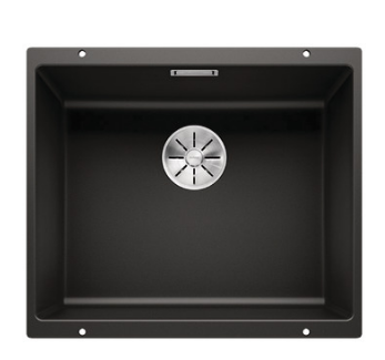Blanco Germany Subline 500 -U Single Bowl Sink, ( Width 500 x Depth 190mm )  Blanco Silgranit Range- Available in 5 Colours :  Anthracite ,Black ,Rock Grey ,White ,Alu-Metallic