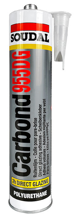 SOUDAL CARBOND 955DG WINDSCREEN SEALANT 310ML BLACK - PRICED PER UNIT - MINIMUM ORDER QUANTITY 12 UNITS