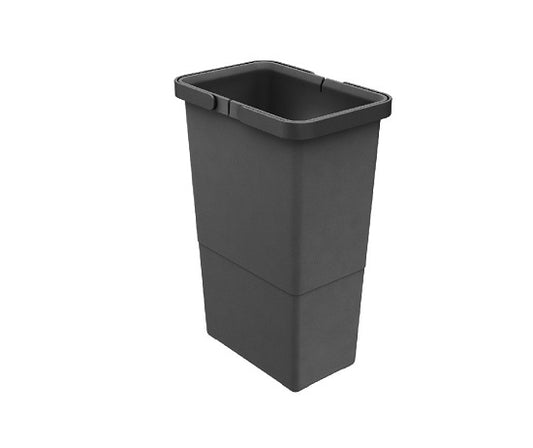 Tanova Simplex Soft Close Pull Out Kitchen Bin 200mm Cabinet - 1x8L Bin - 350mmH x 310mmD -Charcoal