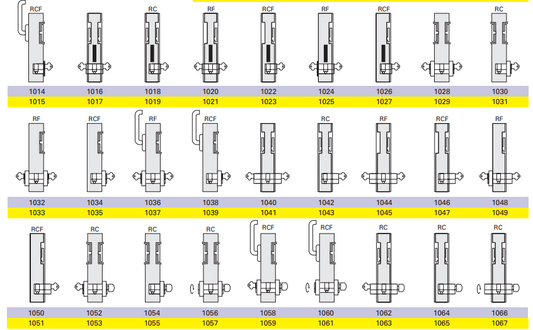 Cavity Slider For Doors Cavilock CL100 Louise Latch Both Sides & Key Both Sides Edge Pull -Satin Chrome & Polished Brass