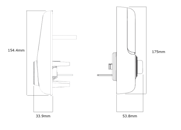 YALE ASSURE KEYED SMART-READY LOCK WITH APEX - L142 x 300MM ENTRANCE SET MATT BLACK & SATIN NICKEL