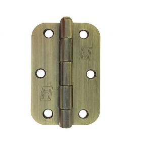 Lohala Pre-Hanging Hinge Steel 89mm x 58mm x 2mm , 1/2" Radius Lacquered (Greased Pin) -Available in 7 Colours : Antique Brass ,Black Electroplate ,Bronze ,Electro Brass ,Gunmetal Grey Electroplate ,Satin Chrome & Satin Nickel
