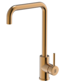 BURNS & FERALL DELTA TAP MAIN PRESSURE ONLY TAP MIXER 362MM - AVAILABLE IN 6 COLOURS : MATT BLACK  ,BLACK PEARL ,EUREKA GOLD ,POLISHED STAINLESS STEEL ,RIO BRONZE & BRUSHED STAINLESS STEEL
