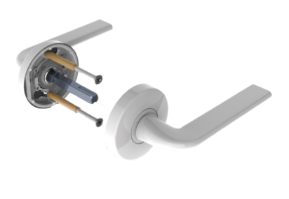 ASSA ABLOY VELOCITY 63MM ROSE ROSE L4 GLIDE PASSAGE ,PRIVACY & DUMMY HALF SET SATIN CHROME