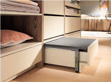 Blum Merivobox SPACE STEP  kitset  Height 410 - 460 x Length 450 - 500mm - 40kg