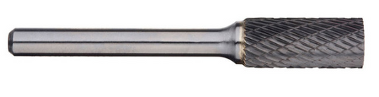 Trucut Heavy Duty Alpha 1" & 25.4mm Cylindrical Carbide Burr - 1/4" Shank & 6mm Shank