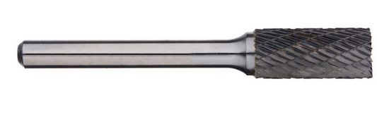 Trucut Heavy Duty Alpha 3/8"(1/4" Shank) & 9.5mm(6mm Shank) Cylindrical Burr with End Cut Aluminium Cut and Metric
