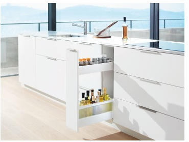 Blum Merivobox Kitset SPACE TWIN  (Oil Pull out) 40kg M Height 108mm+( BOXCAP E Height )
