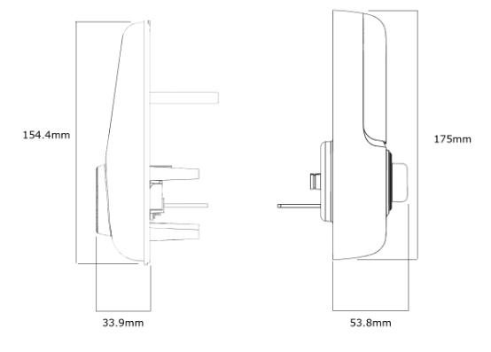 YALE ASSURE KEYED SMART-READY LOCK WITH APEX 143 x 450 ENTRANCE SET MATT BLACK & SATIN NICKEL