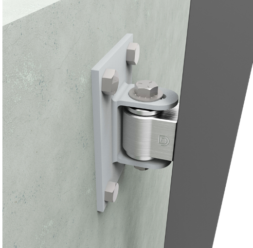 D&D Technologies DD TECH SHUTIT BADASS STEEL TO STEEL ,FACE MOUNT & ALUMINIUM HALF BOLT-ON HINGE