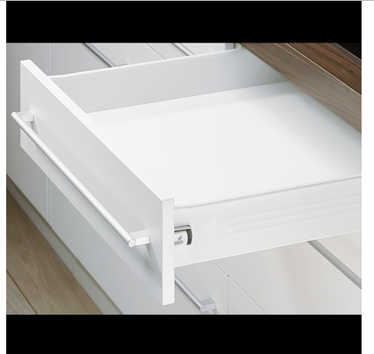 Hettich Germany MultiTech Drawer Set, System, Height 86mm- White With 2 Front Connectors / Nominal Length 250mm , 350mm ,400mm ,450mm ,500mm & 550mm