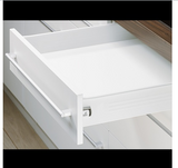 Hettich Germany  MultiTech Drawer set, System, White With 2 Front Connectors Height 86mm / Nominal Length Available in 6 Sizes : 250mm , 350mm ,400mm ,450mm ,500mm & 550mm