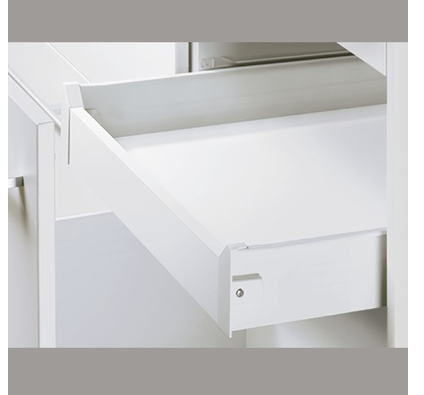 Hettich Germany MultiTech Drawer Set, System, Height 86mm- White With 2 Front Connectors / Nominal Length 250mm , 350mm ,400mm ,450mm ,500mm & 550mm