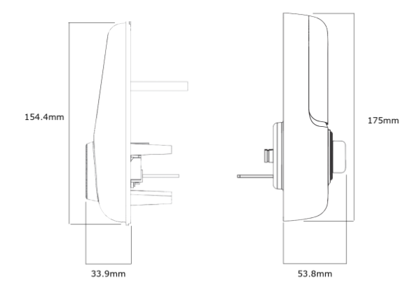 YALE ASSURE KEYED SMART-READY LOCK WITH APEX 143 x 300 ENTRANCE SET MATT BLACK & SATIN NICKEL
