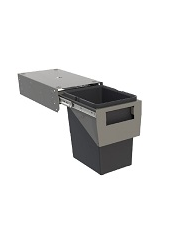Tanova NZ Simplex Pull Out Soft Close Kitchen Bin - Width 200mm ,300mm and 350mm Behind Door Handle type Cabinet - 1 x 8Litre , 1 x 10Litre ,1 x 12Litre ,1 x 15Litre ,1 x 18Litre & 1 x 24Litre